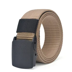 Wholesale Cheap Men's Nylon Fabric Belt Plastic Buckle Outdoor Tactical Combat Belt Hunting Hiking Sports Belt