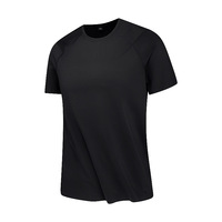 T-shirt de course léger à motif uni personnalisé en soie glacée, séchage rapide, respirant, coupe sport 3D pour homme