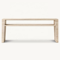 Table d'entrée blanche crème naturelle Table de contrôle Design Luxury Villa Hotel Factory La vente directe peut être personnalisée