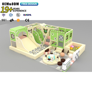 BSCI tuân thủ thiết bị sân chơi trong nhà cho trẻ em làng chơi tương tác mềm với tích hợp học tập gốc - Product Image 1