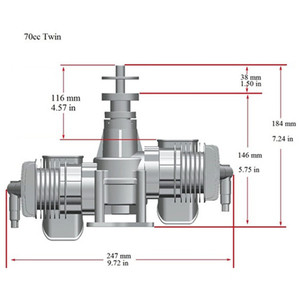 RCGF 70cc <span class=keywords><strong>de</strong></span> dos cilindros Stinger Series Rc Modelo <span class=keywords><strong>de</strong></span> avión <span class=keywords><strong>Control</strong></span> <span class=keywords><strong>remoto</strong></span> <span class=keywords><strong>de</strong></span> dos tiempos Motor <span class=keywords><strong>de</strong></span> <span class=keywords><strong>gasolina</strong></span> alimentado por aceite <span class=keywords><strong>de</strong></span> ala fija - Product Image 3