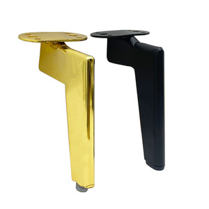 Offre Spéciale de jambe de <span class=keywords><strong>canapé</strong></span> noir or argent nouveau Design moderne Style européen en acier métal meubles jambe Triangle métal armoire <span class=keywords><strong>canapé</strong></span> jambe - Product Image 1