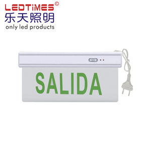 Brasil Nga Chile Argentina Mexico Bán Một Hoặc Hai Mặt SALIDA SAIDA Khẩn Cấp Dẫn Lối Ra Biển Báo Khẩn Cấp Ánh Sáng - Product Image 3