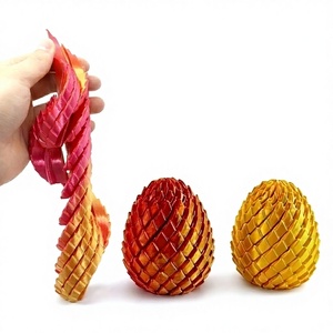 3D Printed Scaled Dragon Egg Fidget Toy Creative <strong>Easter</strong> Gift &amp; Stress Relief <strong>Ornament</strong> - Wholesale Articulated Decompression Toy - Product Image 2