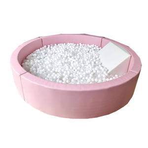 Pelota de juego suave de color rosa, blanco y beige, con tobogán, para fiestas y eventos en interiores, 8 pies y 10 pies - Product Image 2