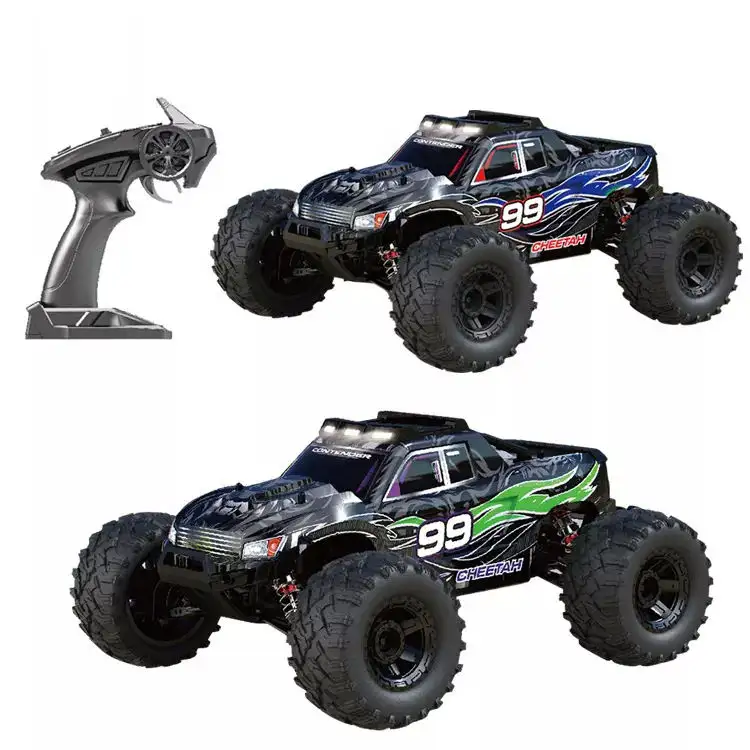 1:10 46KM/H 4WD RC Car With LED Remote Control Cars High Speed Drift Monster Truck Radio Off-road Buggy