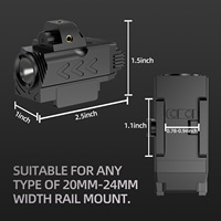 Lampe torche tactique extérieure avec viseur laser rouge, étanche IP65, en alliage d'aluminium, 600 lumens, éclairage longue portée 50 m