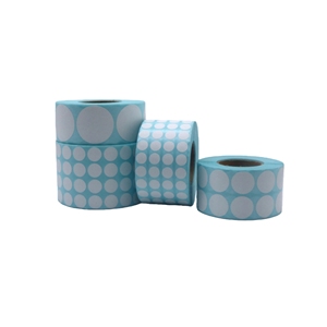 Vòng nhãn dán liên tục màu xanh lót CuộN dính giá thẻ sản phẩm ghi nhãn Quản Lý Hàng Tồn Kho - Product Image 1