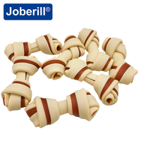 Friandises pour chiens en amidon de maïs bicolores, riches en protéines, sans céréales, certifiées pour le nettoyage des dents