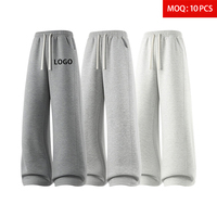 Pantalon de jogging mi-long pour homme, vierge, coupe droite ample, élastique, avec logo brodé personnalisé, pour le sport et le fitness, vente en gros directe usine