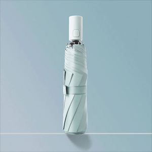 Brand New Sun protection Branded White Foldable Big <b>Umbrella</b> with Plastic Cover for Young People - Product Image 2