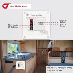R503 Trắng RV Carbon Monoxide & <span class=keywords><strong>Propane</strong></span> <span class=keywords><strong>Detector</strong></span> 2in1 kép co/LP Gas báo động thay thế cho tuổi RV Gas <span class=keywords><strong>Detector</strong></span> #31011 - Product Image 6