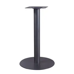 Durable steel plate bar table base for outdoor furniture