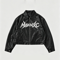 Blouson universitaire de motard en cuir brodé personnalisé à fermeture éclair, chauffant et fourré, avec échantillonnage rapide