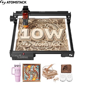 Cho Máy tính để bàn 10 Wát Diode máy khắc laser mở khung dễ dàng hoạt động Acrylic gỗ cao su thép không gỉ MDF mới - Product Image 1