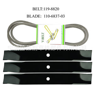 Lame de tondeuse à gazon Ningbo Quanpin 110-6837-03 noire, pièce de rechange pour utilisateurs de tondeuses à gazon - Product Image 5