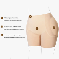 Shorts sculptants pour femmes, rehausseurs de fesses, haute élasticité, sans couture, rembourrés, effet fesses naturelles, leggings rehausseurs de fesses