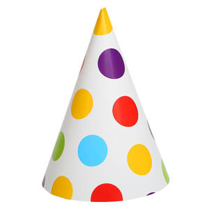 Flamingo licorne <span class=keywords><strong>camion</strong></span> imprimé coloré point arc-en-ciel <span class=keywords><strong>cirque</strong></span> mode papier chapeau pour enfant/adulte anniversaire déjeuner/dîner fournitures de fête - Product Image 5