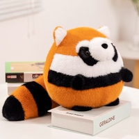 Animal en peluche mignon rond et gros raton laveur