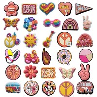 DERAN - Dijes Personalizados para Zapatos, Lindos Dijes de PVC con Forma de Animales de Dibujos Animados y Corazones, Personalizables para Sandalias de Jardín, Zuecos de Playa