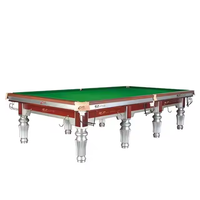 Naipni Coussins de haute qualité pour table de billard Snooker 12 pieds en bois pour table de billard commerciale Ardoise bleue