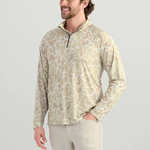 Longsleeve mặt trời với cao VIS mặt trời Wicking Chất lượng cao màu đỏ cá sữa lụa tùy chỉnh SPF50 ngư dân câu cá Áo sơ mi - Product Image 2