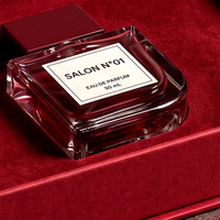 Coffret Cadeau Premium Rouge Personnalisé pour Eau de Toilette et Boîte Magnétique pour Parfum avec Boîte en Papier Parfumée et Emballage de Parfum