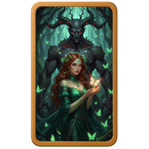 Nouvelle conception 1 oz AVDP 999 Cuivre pur Série Beauty Vixens Reine de la forêt verte et couleur du diable Barre de lingot de collection - Product Image 1