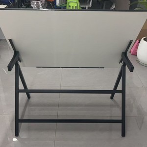 Table à dessin à angle réglable 120x90x116 cm en métal blanc autoportante pour bureau, salle d'étude et de formation - Product Image 4