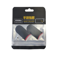 Funda de Fibra de Carbono Plateada para Juegos Móviles PUBG, Fundas Antideslizantes para Dedos Pulgares para Juegos de Teléfono Móvil, Funda Táctil para Dedos