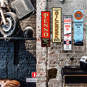Panneau métallique décoratif rétro Penno Oilcreek Atlantic Gulf pour <span class=keywords><strong>garage</strong></span>, man cave, atelier automobile - Product Image 1