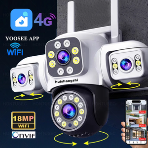 Yoosee 4G Wifi Factory <b>Price</b> 18MP PTZ Network <b>Camera</b> Outdoor <b>CCTV</b> Security System Night Vision Flashlight Memory Card Data CMOS - Product Image 1