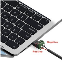 Adaptateur USB-C Femelle vers Bornier 2 Broches 5V 3A, Connecteur de Charge Sans Soudure pour Réparation et Remplacement DIY