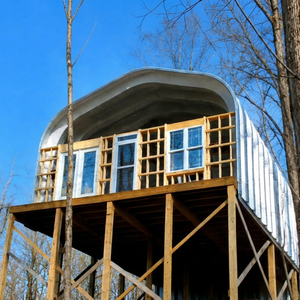 Cabaña de acero DuroSPAN de 20x20x12 pies, casa pequeña, fuera de la red, para armar uno mismo, con extremo abierto, ENVÍO GRATUITO A TODOS LOS PAÍSES - Product Image 1