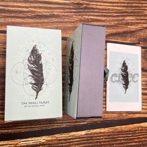 <span class=keywords><strong>Tarot</strong></span> avec dessins Oracle Deck Silver Foil Affirmation Cards avec guide - Product Image 1