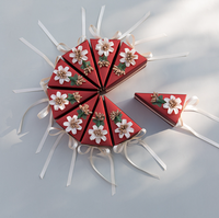 Offre Spéciale – Boîte à Bonbons de Mariage de Luxe Vide, Créative, en Forme de Gâteau, en Papier Gaufré, Style Européen, Personnalisable, Élégante, Vente en Gros