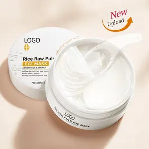 OEM Private Label Anti-wrinkle Eye Mask Organic Rice Deep Moisturizing Tightens Bubble Eye Fade Dark Circles Eye Care