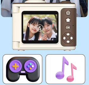 Factory Direct Supply High-quality Digital Camera MOS Children's Cartoon High-definition Camera Flip Screen Cameras <b>Gift</b> Choice - Product Image 3