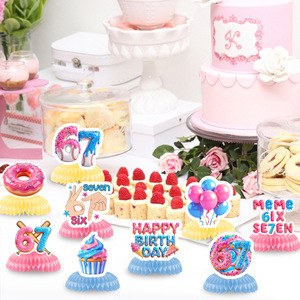 67 Theme Party <b>Decorations</b> Table <b>Decoration</b> Set Digital Printing <b>Birthday</b> Venue Setup Props Easy Assemble - Product Image 1