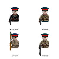 Bloques de Construcción Militares para Niños, Figuras de Acción en Miniatura de Soldados del Ejército, Marina y Fuerzas Aéreas de EE. UU. y la URSS de la Segunda Guerra Mundial, Regalos de Navidad para Niños