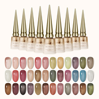 Vente en gros de vernis à gel glacé 15ml vernis à ongles gel UV transparent de marque privée