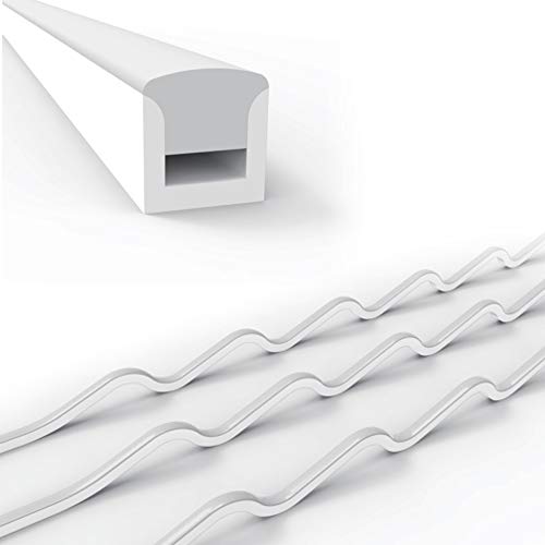 Гибкая трубка корпуса профиль 6x6 мм силиконовый светодиодный канал 3 мм DIY светодиодная неоновая веревка световая полоса