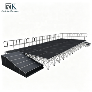 Plateforme de Scène Intelligente en Aluminium pour Événements, avec Rampes et Escaliers, Idéale pour Mariages et Concerts (Vente en Gros) - Product Image 1
