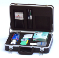 Kits d'outils de nettoyage de Fiber optique avec stylo nettoyant, bouteille d'alcool pour microscope VFL