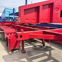 Semi-remorque porte-conteneurs squelette 40t, remorque porte-conteneurs auto-élévatrice, semi-remorque porte-conteneurs CIMC 3 squelettes