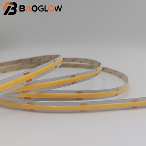 ไฟแถบ LED COB แบบตัดได้ 528LED ปรับความสว่างได้ แสงวอร์มไวท์ 12V 24V 14W/m แผงวงจร PCB 10 มม. 2700K 3000K 4000K 6000K 10 เมตร/ถุง - Product Image 5