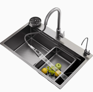 Farmhouse <b>Kitchen</b> Sink Stainless Steel <b>Apron</b> Front Double Bowl Deep Basin - Product Image 5