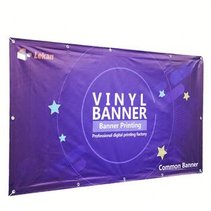 Custom Waterproof Outdoor Full Color Printed PVC Vinyl <b>Banner</b> with Grommets for Trade Show Booth Display Advertising - Product Image 1