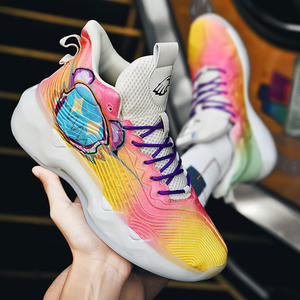 2024 Men's Breathable Light Weight Platform Lace-Up Walking <strong>Shoes</strong> High Top Anti-Slip <strong>Basketball</strong> Size 36-45 - Product Image 2