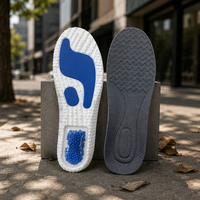 Semelles intérieures amortissantes en PU pour chaussures de sport - Élastiques, absorbant les chocs, anti-transpiration, respirantes et confortables